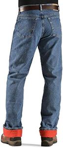 Wrangler Men's Rugged Wear Woodland Thermal jeans, Stonewashed Denim, 36W x 34L US