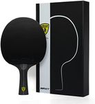 Killerspin Impact D5 Ping Pong Paddle, Table Tennis Racket, Table Tennis Equipment for Intermediates, Table Tennis Paddle with Wood Blade, Black