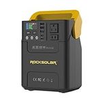 ROCKSOLAR Portable Power Station 100W Adventurer Plus RS328L - 133Wh Backup Lithium Battery, Solar Generator Power Supply with AC/USB/12V DC Outlets for Camping, RV, Home, Outdoor, Emergency