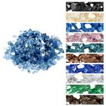 Onlyfire 10 pounds Fire Glass for Propane Fire Pit and Gas Fireplace, 1/2 Inch Reflective Firepit Glass Rocks for Fire Pit Table and Fire Bowl, High Luster Pacific Blue