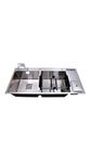 rigwell lifetime 304 Grade Stainless Steel Double Bowl Handmade Kitchen Sink with DUSTBIN, TAP HOLES, CHOPPING BOARD HOLDER AND CUTLERY HOLDER (45"*20"*10").