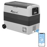 Alpicool T60 60L Car Fridge Freezer Portable Car Refrigerator 12/24V Electric Cooler for Camping, Road Trip, Picnic