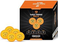 ZOROOOX High-Performance 3-Star Table Tennis Balls - | 9 or 18 | Orange or White | 40+ ABS Competition Grade Ping Pong Balls (Pack of 9 Balls, Orange)