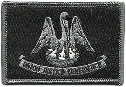 Gadsden and Culpeper Tactical State Patch - Louisiana (Black/White)
