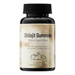 Shilajit Gummies - Made of Pure Organic Himalayan Shilajit Resin - Trace Mineral Supplement - Source of Natural Fulvic and Humic Acid - (60 Count)