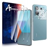 Anoowkoa [2+2 Pack for Xiaomi Redmi Note 13 Pro 5G Screen Protectors and Camera Lens Protectors Guard Tempered Glass Film, Anti Fingerprints Protective Film