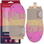 Gracfulcub Baseball Sliding Mitt, Sliding Glove Baseball Softball Guard, Ergonomic Design Protect Fingers (Pink Drop)