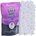 ANSIO 5 gram Silica Gel Desiccant Sachets Moisture Absorbers - Pack of 60