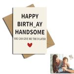 Funny Birthday Card & Gifts for Men Husband Boyfriend Him, Creative Greetings Card Happiness Love for Husband Friend Men, Happy Birthday Card (Greeting Cards and Envelopes)