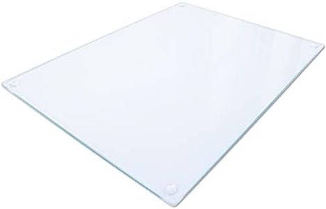 Clear Glass Chopping Board | Clear Glass Worktop Saver | Clear Worktop Saver | Clear Glass Worktop Protector | Clear Surface Protector | Worktop Saver Clear 40 x30cm