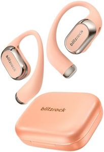 BlitzRock CT3 Pro Open Ear Headphones, Rich Balanced Sound, AI ENC 4 Mics Clear Calls,40H Playtime, IPX5 SweatSafe, Bluetooth 5.4 Wireless Earbuds with Earhooks, App Control