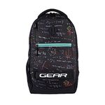 Gear Calculus 34L Large Water Resistant School Bag with Rain Cover/Kids Bag/Casual Backpack/Daypack/Travel Backpack/College Bag for Boys/Men (Black)