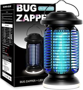 Fiveye Bug Zapper Outdoor Indoor, Electric Fly Zapper with 2W LED Light, 18W Power & 4000V High-Voltage, Coverage Area of ​​1/2-1 Acre, Waterproof Mosquito Trap Control for Patio Backyard Garden