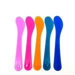 Milisten 10pcs Cosmetic Spatula Plastic Makeup Spatula Facial Cream Mask Scoop Spoon for Mixing and Sampling (Random Color)