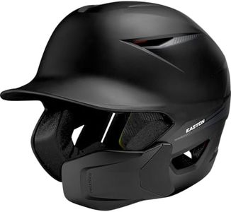 Easton | Pro Max Batting Helmet with Multi-Adjust Jaw Guard | Baseball | Black | Medium/Large (6 5/8" - 7 1/4")