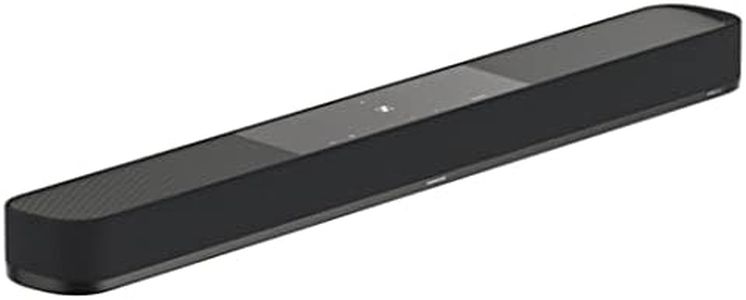 Sennheiser AMBEO Soundbar Plus - 400 Watts with Immersive 3D Surround Sound, Virtual 7.1.4 Speaker Setup, Built-in 4 Dual Subwoofers, Alexa Built-in and Dolby Atmos, 2 Years Warranty