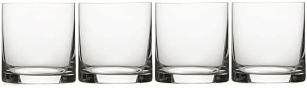 Mikasa, 15 oz, Clear Julie Double Old Fashioned Drinking Glass, 15-Ounce, Set of 4, 4 Count (Pack of 1)