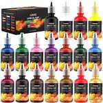 XDOVET Airbrush Paint, 18 Colors Airbrush Paint Set (30 ml/1 oz), Ready to Spray, Opaque & Neon Colors, Water-Based, Premium Acrylic Airbrush Paint Kit for Beginners, Hobbyist and Artists