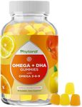 DHA Omega 3 Gummies for Adults - Delicious Vegetarian Omega 3 Supplement and Natural Gummy Vitamin with Plant Based Omega 3 6 9 - Chia Seed Based EPA DHA Omega 3 Supplement with Essential Fatty Acids