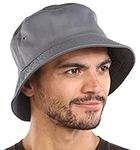 Tough Headwear Bucket Hat for Men, Women, Teens, Girls & Reversible Bucket Hats - Summer Bucket Hats - Cute Bucket Hats Dark Gray