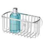 iDesign 69002 Suction Rectangular Basket, Silver