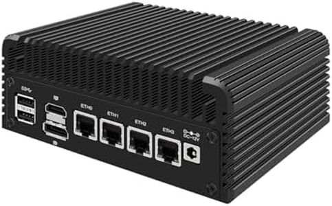 Micro Firewall Appliance, Mini PC, VPN, Router PC, Intel 12th Gen Core I3 N305, HUNSN RJ35, GPIO, TF Slot, HDMI, DP, 4 x 2.5GbE I226-V, Barebone, NO RAM, NO Storage, NO System