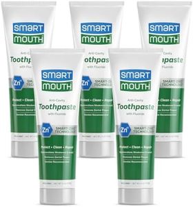 Smart Mouth Whitening Toothpaste with Fluoride Clean Mint 6 oz(Pack of 5)