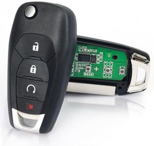 Aichiyu LXP-T003 Flip Remote Key Fob Replacement for Chevy Chevrolet Trax Spark Sonic 2019 2020 2021 4 Buttons 315Mhz Car Key FCC ID: LXP-T003, P/N: 13530736, 1353075