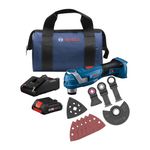 BOSCH GOP18V-34B14 18V Brushless StarlockPlus® Oscillating Multi-Tool Kit with (1) CORE18V® 4 Ah Advanced Power Battery