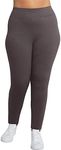 Just My Size Women's Plus-Size Stretch Jersey Legging, Charcoal Heather, 3X