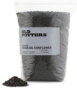 Old Potters Wildlife Black Oil Sunflower Seeds for Birds and Wildlife, Non-GMO & USA Grown on Small Farms, 12 lbs