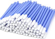 200 PCS Cleaning Sponge Long Sterile, for Inkjet Print Head Cleaner, Camera, Lens Cleaning,Optical Equipment, Blue.