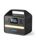 Anker 521 Portable Power Station Upgraded with LiFePO4 Battery, 256Wh 6-Port PowerHouse, 300W (Peak 600W) Solar Generator (Solar Panel Optional), 2 AC Outlets, 60W USB-C PD Output, Outdoor Generator