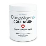 DeepMarine Collagen 100% Canadian Made Collagen Peptides, Wild-Caught Collagen Powder, Hydrolyzed Marine Collagen - 30 Day Supply - Gluten-free, Tasteless, Odourless, Keto and Paleo Friendly