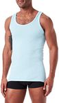 Abanderado Men's Clásico Sport Canalé Kniited Tank Top, Blue (Celeste 009), One (Size: XL/56)