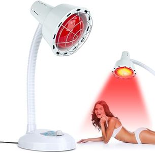 Cozion Lampada a Infrarossi, Lampada a Luce Rossa 275W Temperatura Della Lampada Di Calore Regolabile Con Griglia Protettiva, Terapia a Luce Rossa Per Lenire La Tensione Muscolare