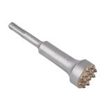 Vearter Electric Hammer Rotary Chisel Drill Bit, Alloy Point Groove Gouge with SDS Plus Shank, for Planing Slab, Bridge, Wall, Cement & Concrete Pavement (Round Head 12 Teeth)