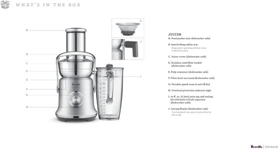 Breville Juice Fountain XL Pro Juicer – High Capacity Stainless Steel