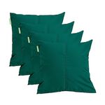 Gardenista Large Garden Scatter Cushion | Water Resistant Hollowfibre Filled Outdoor Seating Furniture Pillow | Great for Patio Rattan Chairs | Comfy & Lightweight (4, Green)