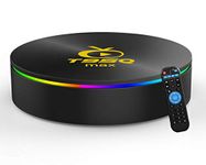 Android 9.0 TV Box Amlogic S905X3 T95Q MAX Android TV Box 4GB RAM 64GB ROM Dual-WiFi 2.4GHz/5GHz BT 4.0 Quad Core 64 Bits 3D/8K Full HD/H.265/USB3.0 100M