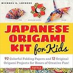 Japanese Origami Kit for Kids: 92 Colorful Folding Papers and 12 Original Origami Projects for Hours of Creative Fun! [Origami Book with 12 projects]