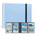 160 Pockets Photo Album for Fujifilm Instax Wide 300 Camera, Polaroid 600 Photo Album, Albums for Polaroid Now+ Now OneStep2 OneStep+ 600 Instant Film Camera, POP Lab Instant Print Camera (Blue)