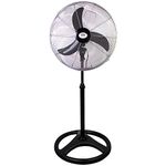 Prem-I-Air 18"(49 cm) Large Metal Industrial Pedestal High Velocity Oscillating Fan Home Office 3 Speed