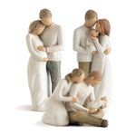 Willow Tree Our Gift Figure Plus Home Figure Plus New Life Figure, Sculpted Hand-Painted 3