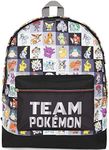 Official Team Pokemon Girls Pikachu Kids Backpack Rucksack Boys School Bag, Black