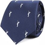 Golf Sports Ties | Golfer USPGA Woven Skinny Neckties | Golf Player | Work Ties for Him | Bday Pressie for Guys (Golf Swing)