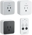 Remote Control Outlet, TESSAN 3 Pack Wireless Remote Light Switch, On Off Switch Plug for Lights, Lamps, Fans, Household Appliances, 100ft RF Range, 15A/1875W(1 Remote + 3 Outlet)