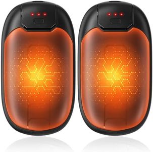 Hand Warmers - 2-Pack Hand Warmer Rechargeable,Magnetic Electric Handwarmer 7 Hrs Warmth 3 Levels Heat Up to 132.8℉,USB-C Charging,for Raynauds,Hunting,Golf,Outdoor Sports,Tech Gifts for Him Her