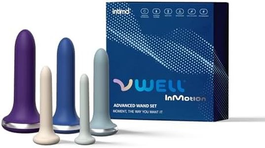 VWELL Inmotion Advanced Dilator Exerciser Trainer Set Pelvic Floor Muscle Inmotion Technology Active Pellets for Her Woman (Advanced 5 Kit System)