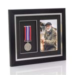 Medal 3D Deep Medal Box Frame With 6×4 inch Photo For War, Military and Sports Medals